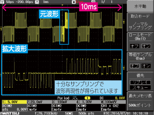 Waveform acquisition image