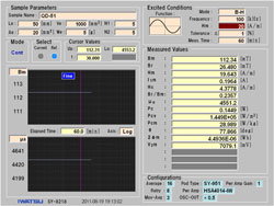 Continuous measurement function SY-811 screen display